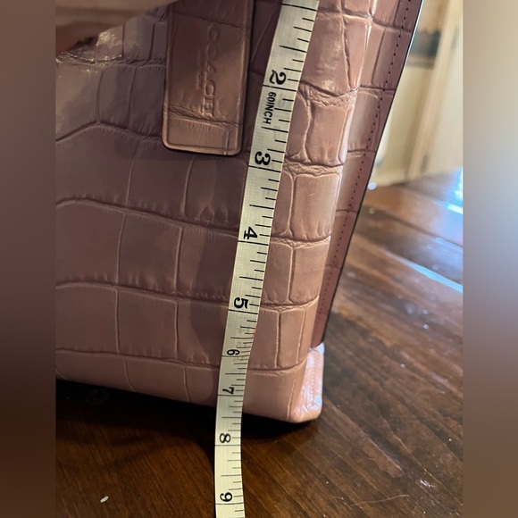 Giftable New w/out tags Coach purple croc embossed - Picture 15 of 15